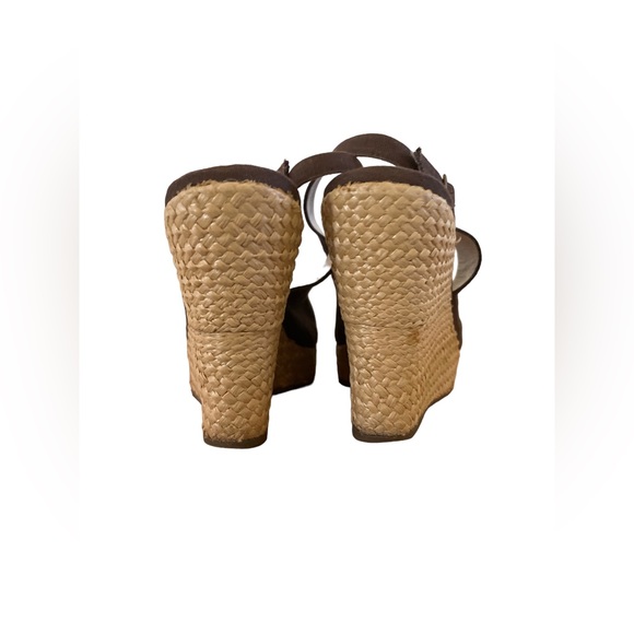 Steve Madden brown fabric espadrilles, size 8 - Picture 5 of 11